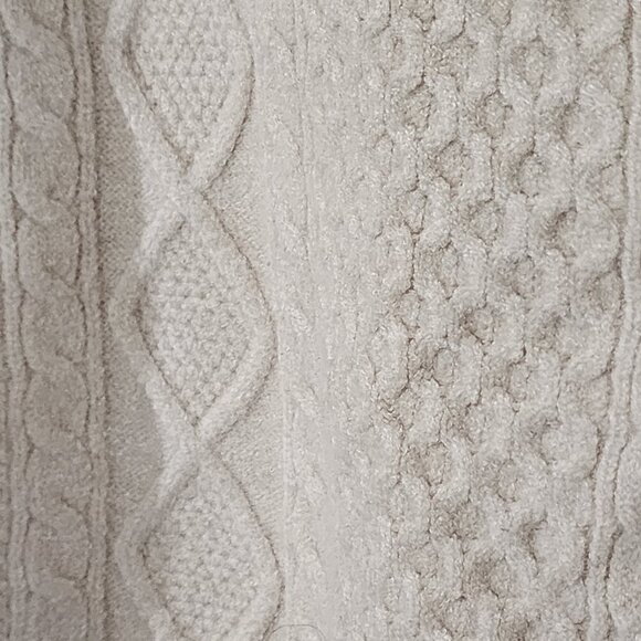 Mock Neck Cropped Cable Knit Sweater Academia - Picture 2 of 7